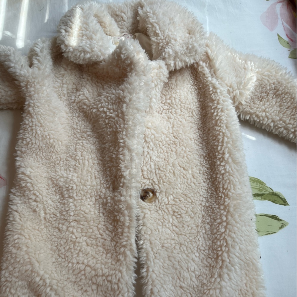 faux fur girls dress coat soft and comfortable